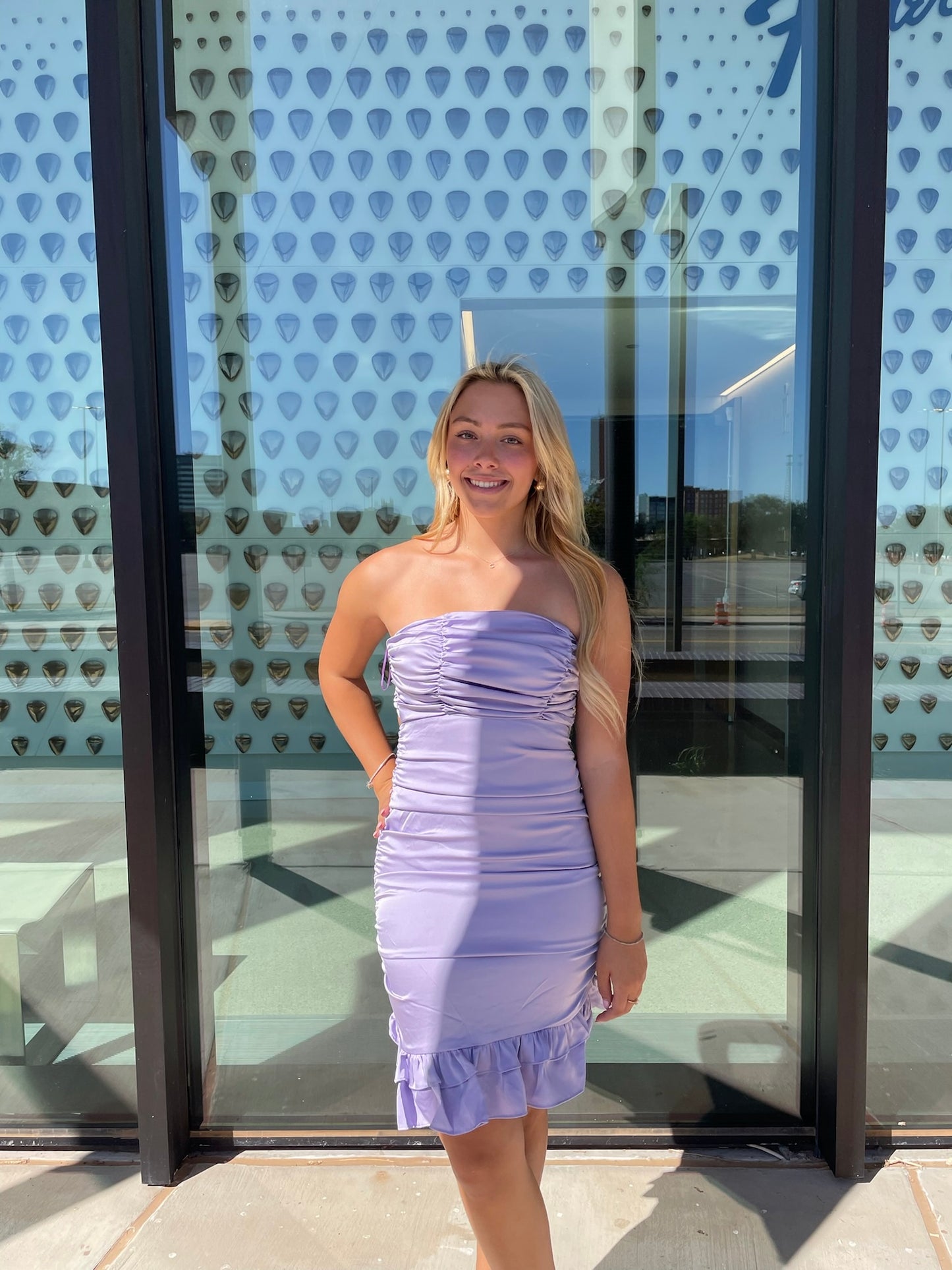 Lavender Mini Dress