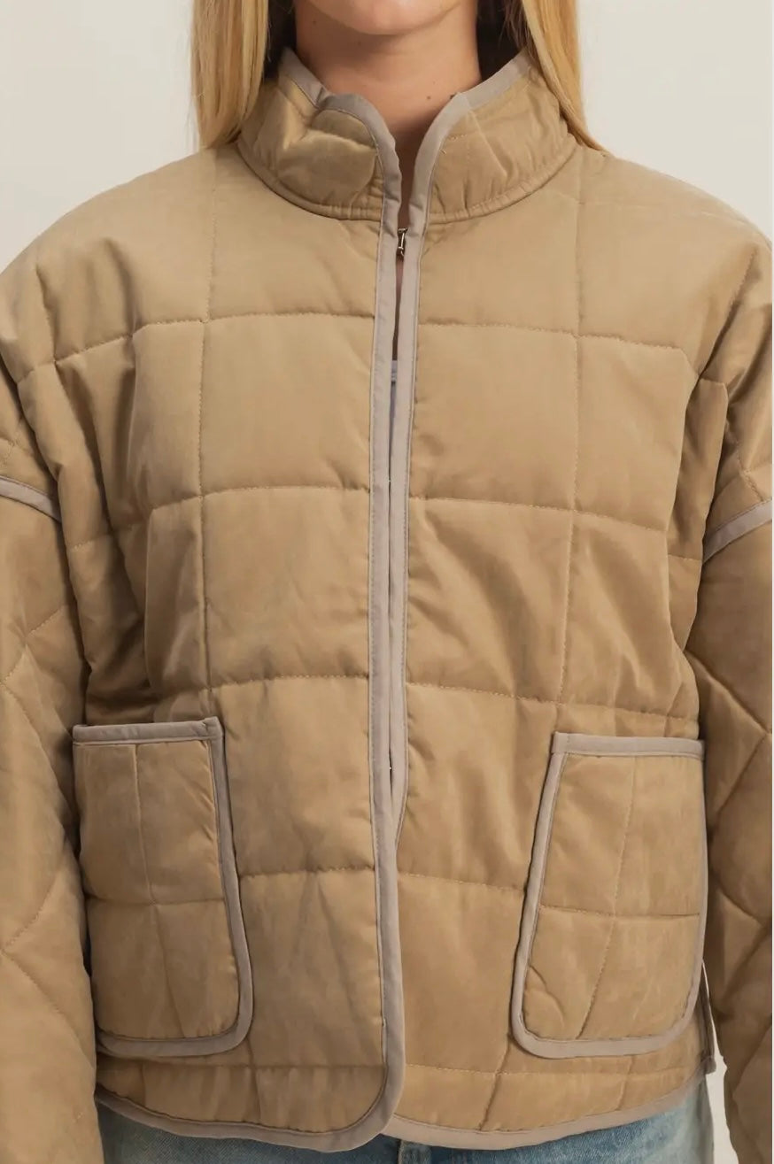 Olive Puffer Jacket