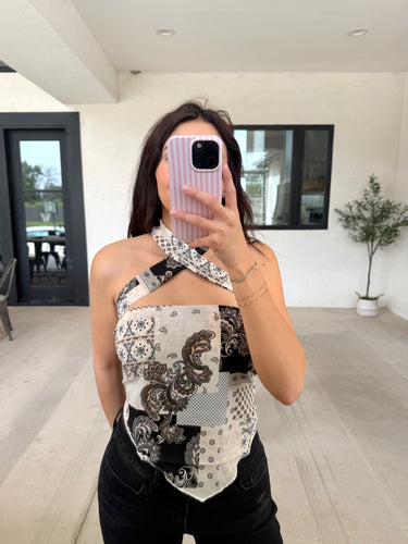 Paisley Halter Top
