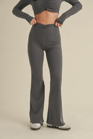 Ruched Flare Leggings