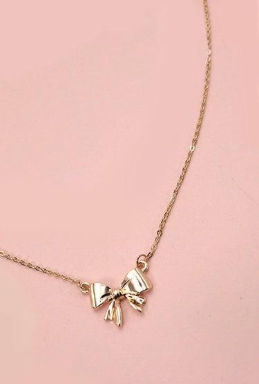 Bow Ribbon Necklace