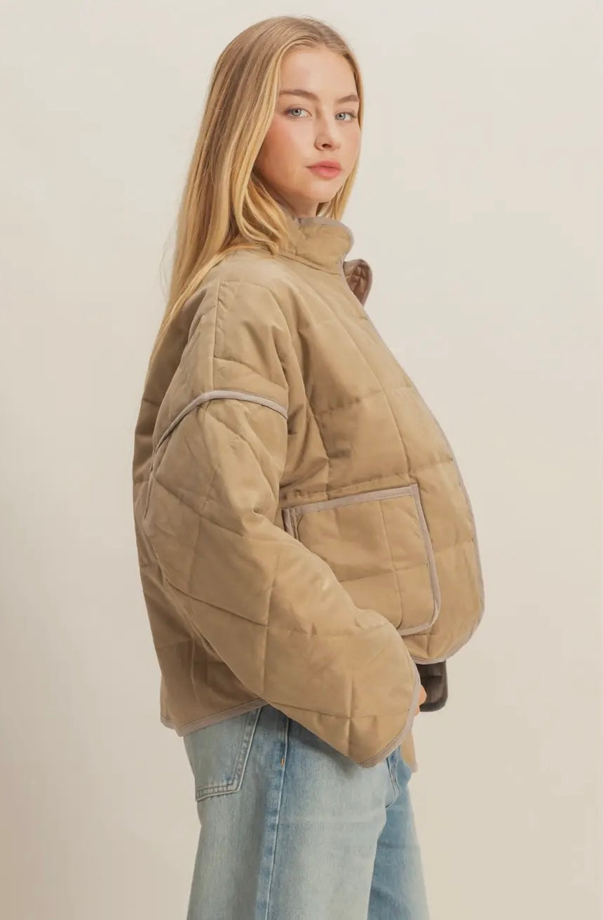 Olive Puffer Jacket