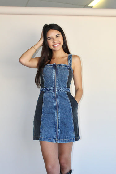 Washed Denim Dress