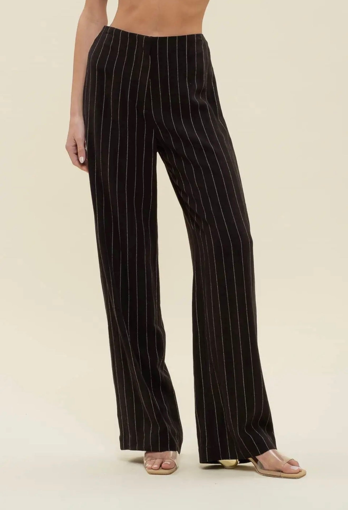 Pinstripe Linen Set