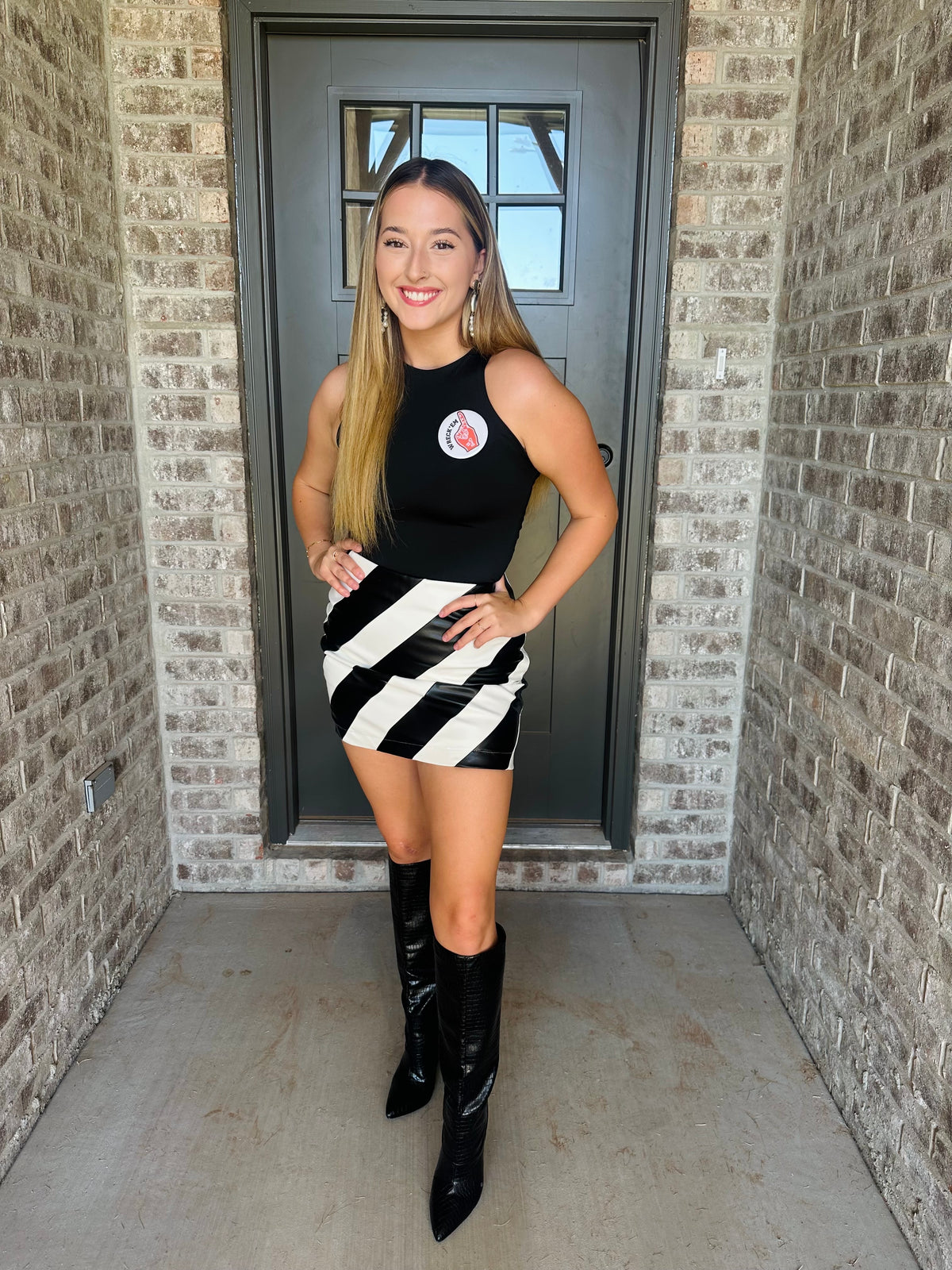 Striped Mini Skirt