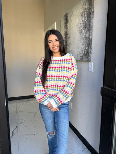 Multicolor Knit Sweater