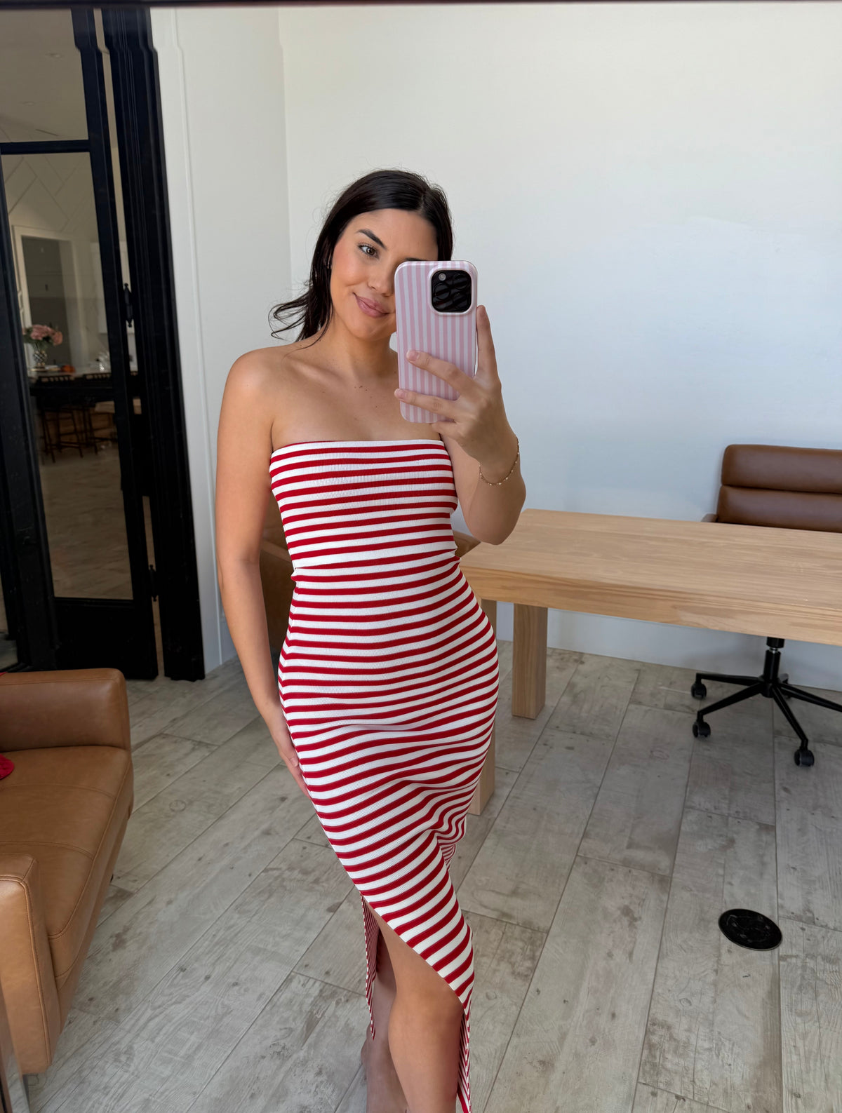 Striped Midi Dress