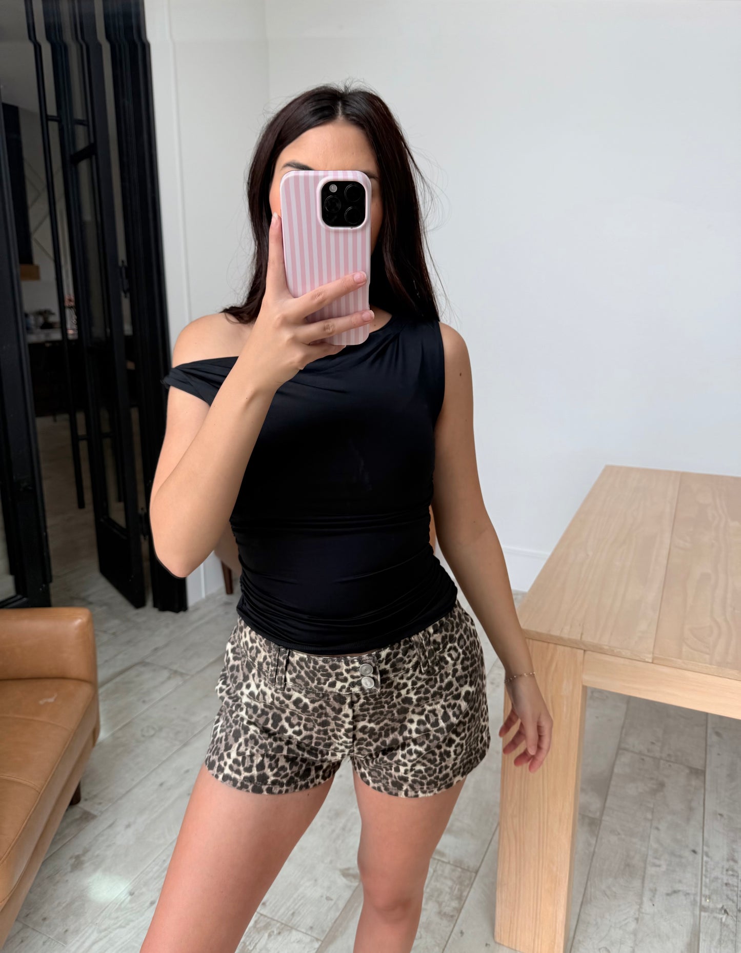 Black OTS Top