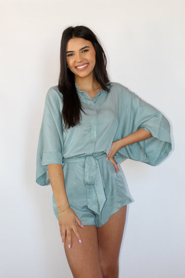 Front Waist Tie Romper