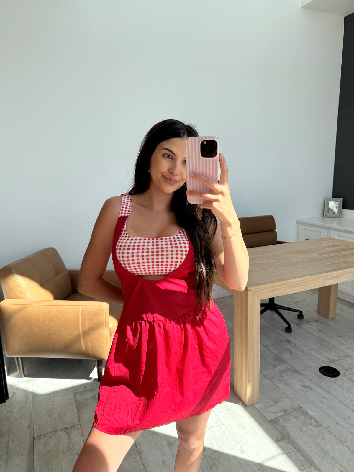 Red Gingham Dress