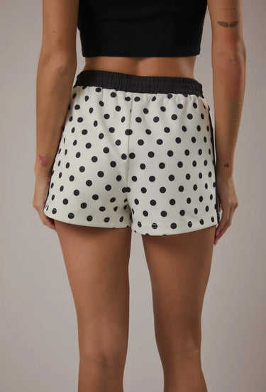 Polka Dot Track Shorts