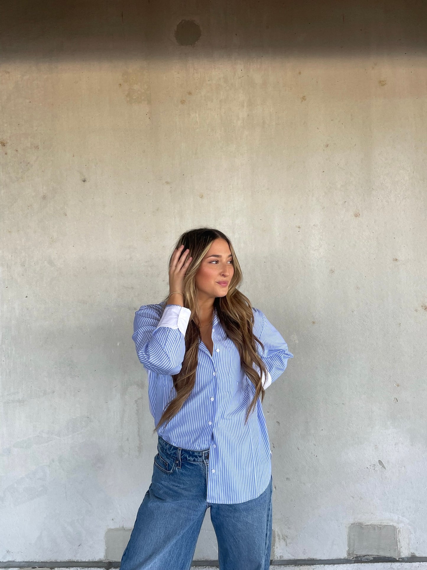Stripe Two Tone Shirt