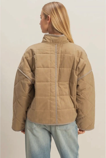 Olive Puffer Jacket