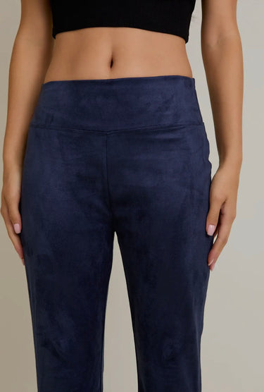 Navy Suede Leggings