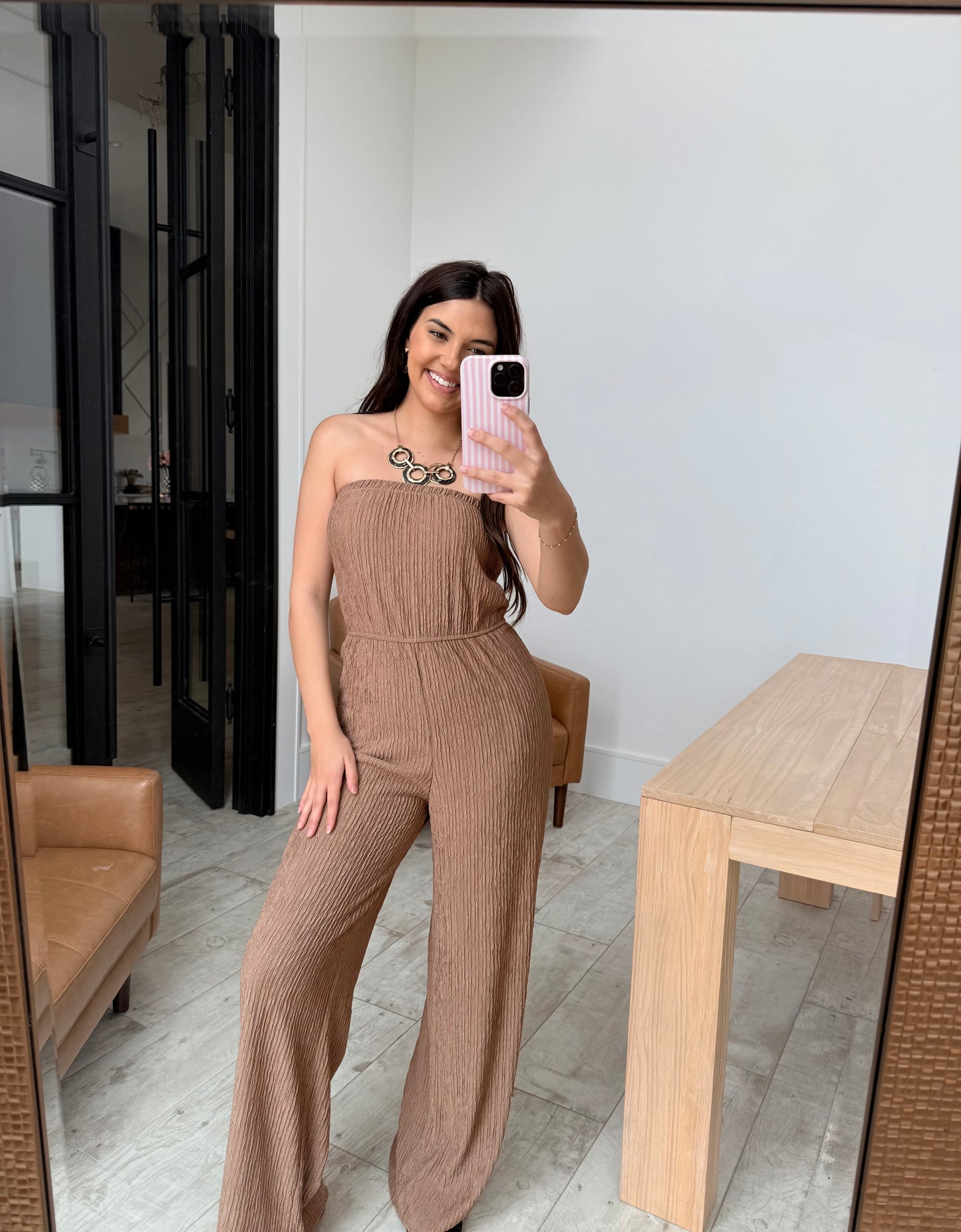 Crinkle Tube Jumpsuit