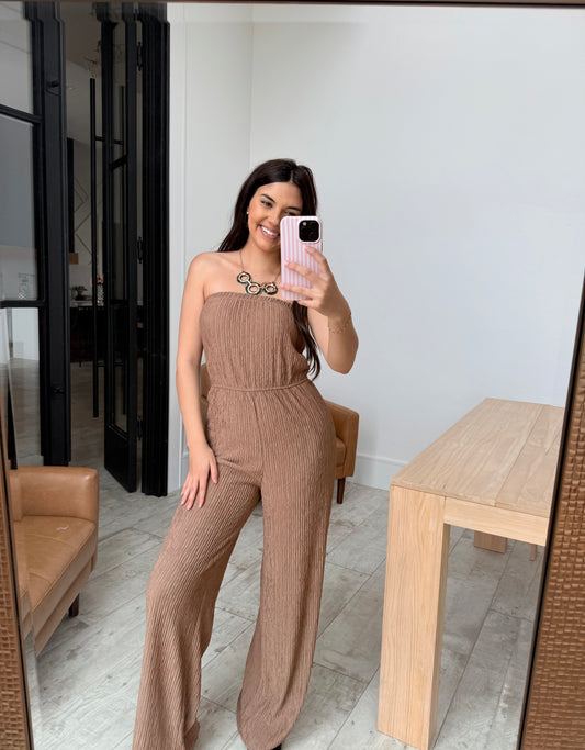 Crinkle Tube Jumpsuit