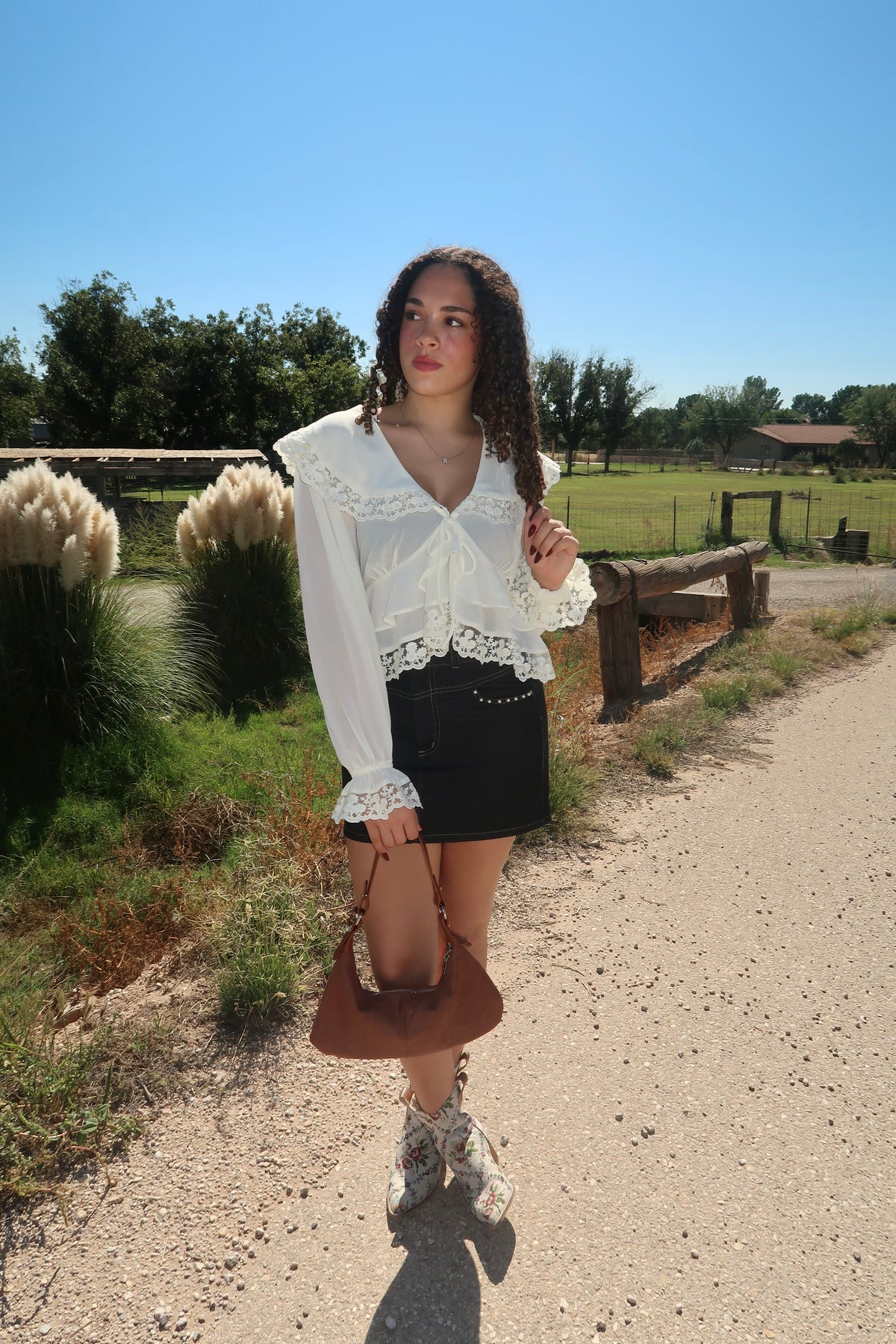 Chiffon Cream Top