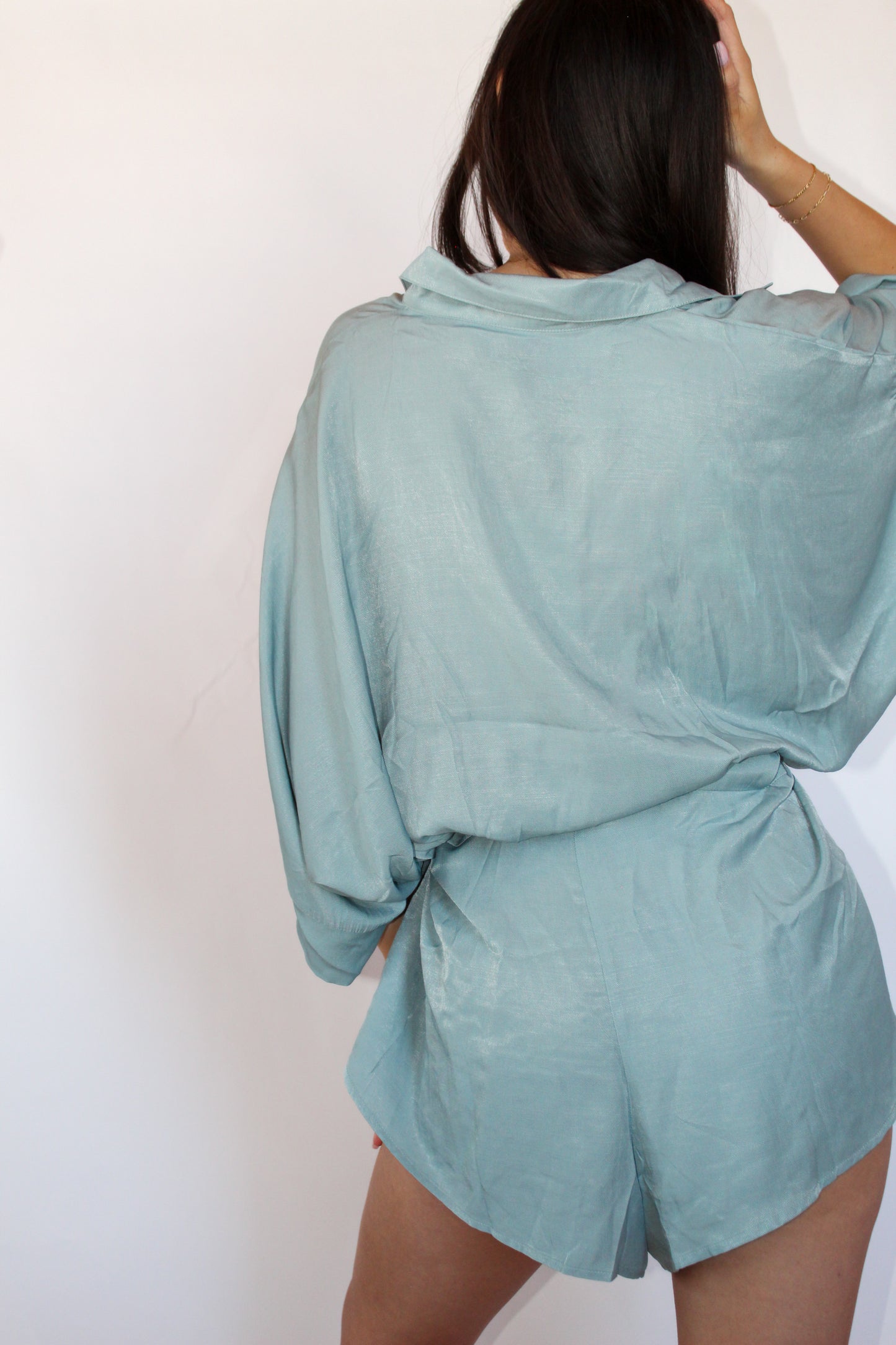 Front Waist Tie Romper