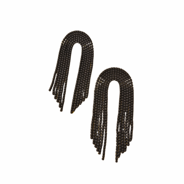 Black Tassel Earrings