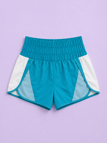 Colorblock Activewear Shorts