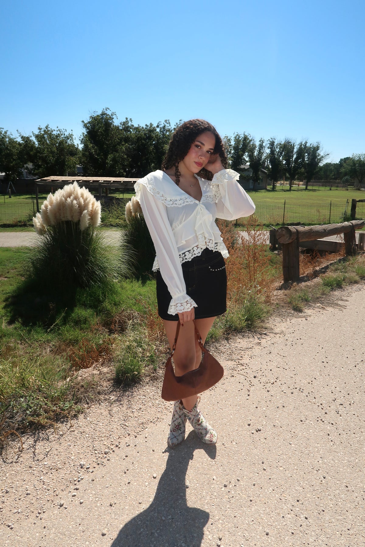 Chiffon Cream Top