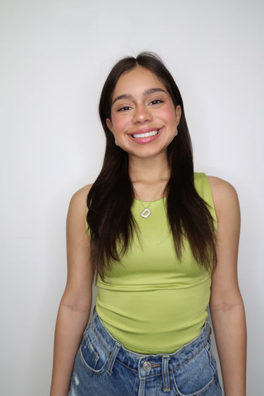 Lime Cropped Tank