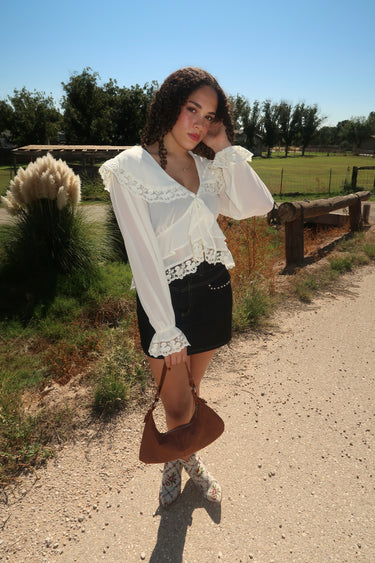 Chiffon Cream Top