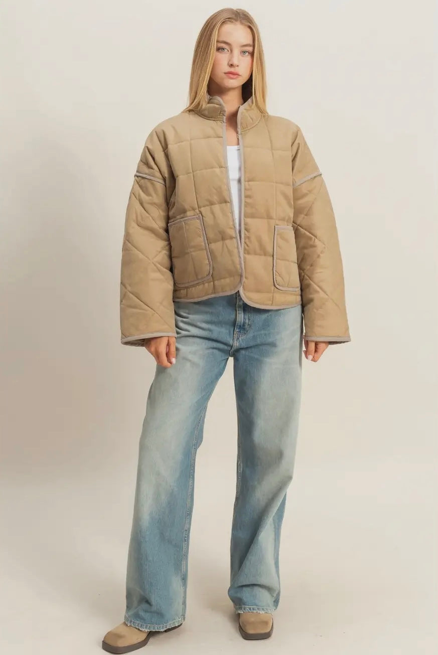 Olive Puffer Jacket