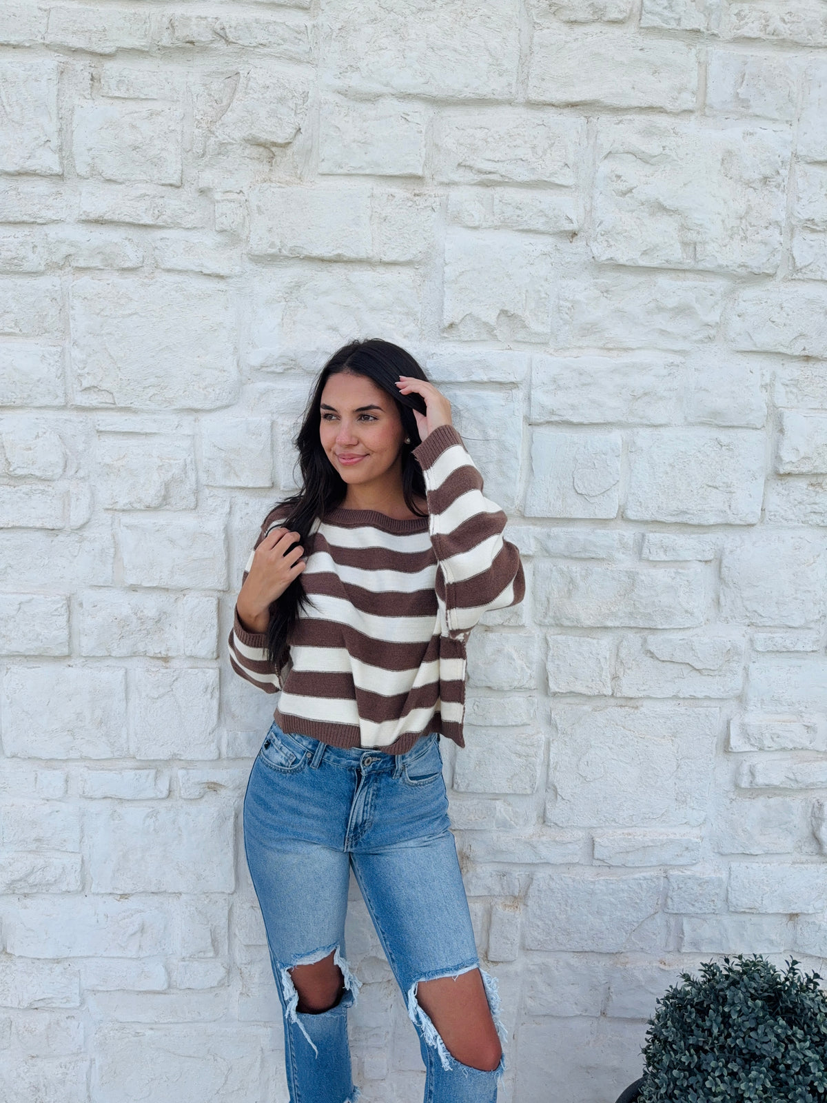 Long Sleeve Cropped Sweater