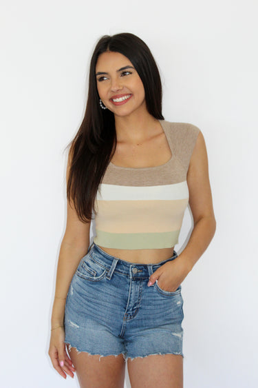 Color Block Crop