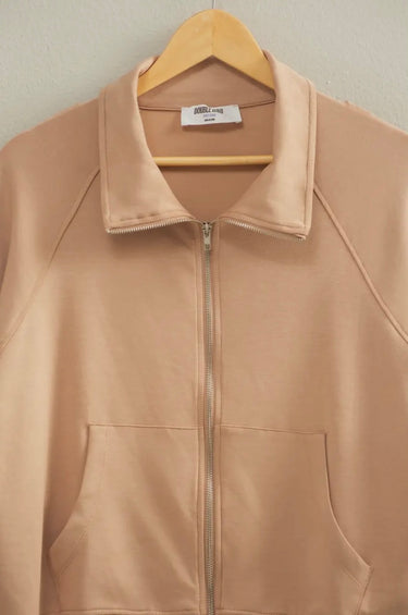 Dark Taupe Zippered Jacket