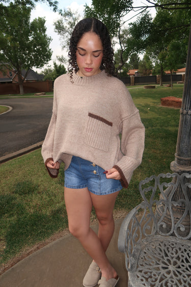 Taupe Oversized Sweater