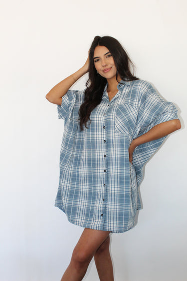 Chambray Tee Dress