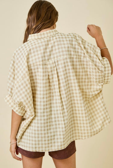 Gingham Oversized Shirt