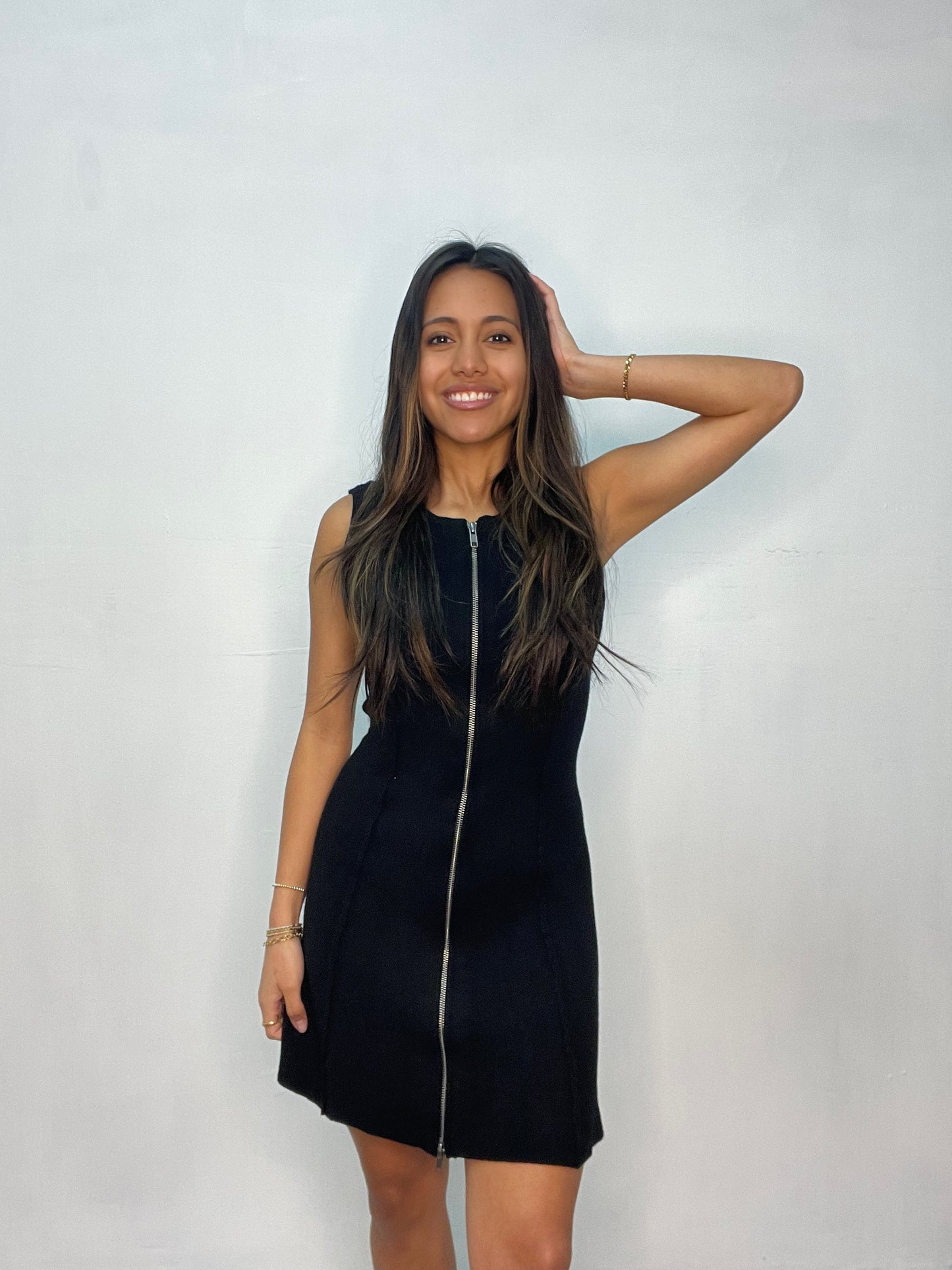 Zip Up Knit Dress