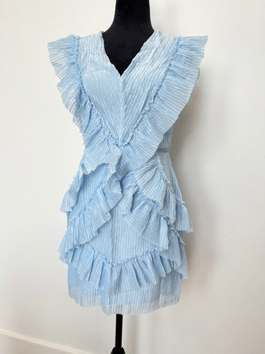 Light Blue Ruffle Dress