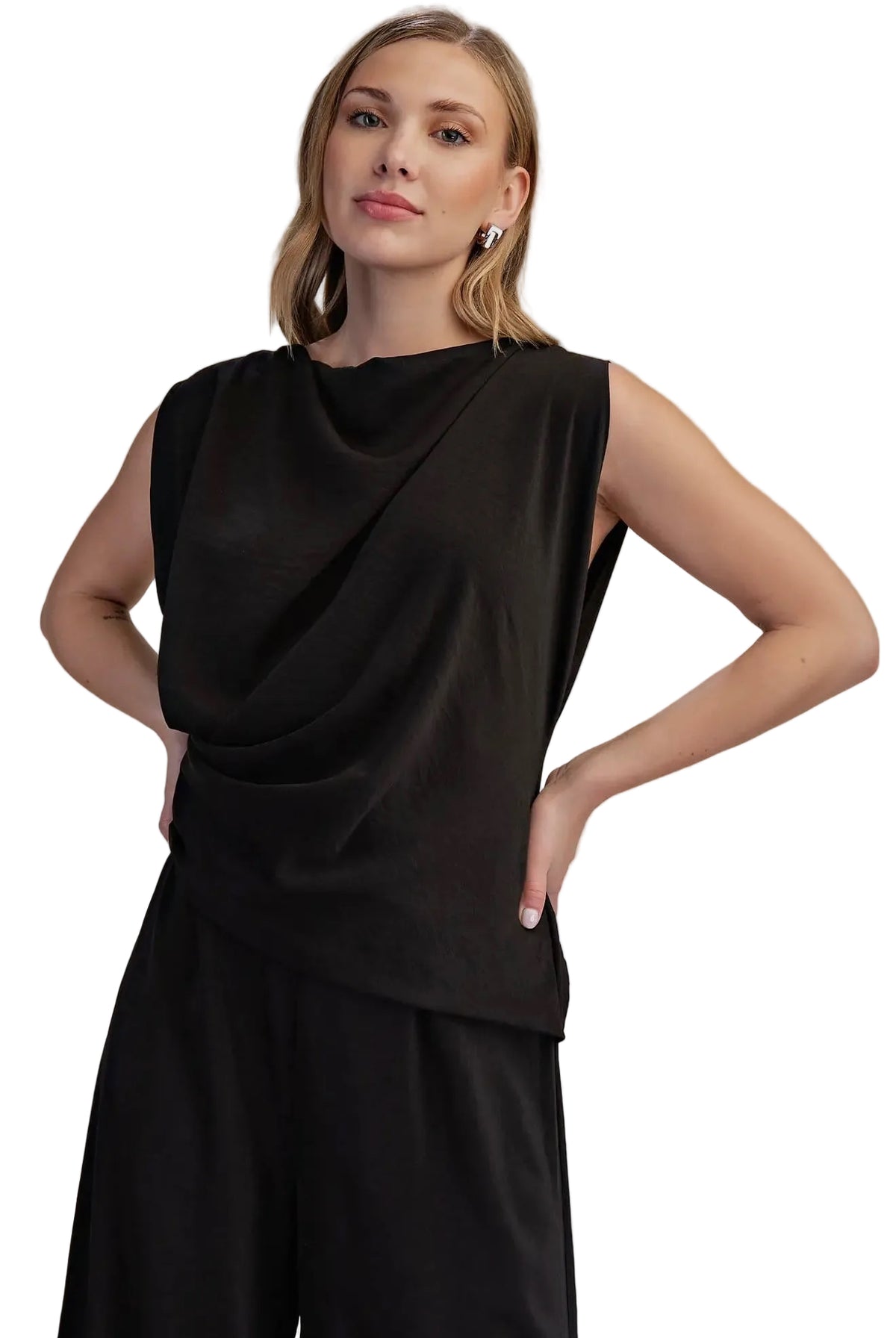 Bateau Sleeveless Jumpsuit
