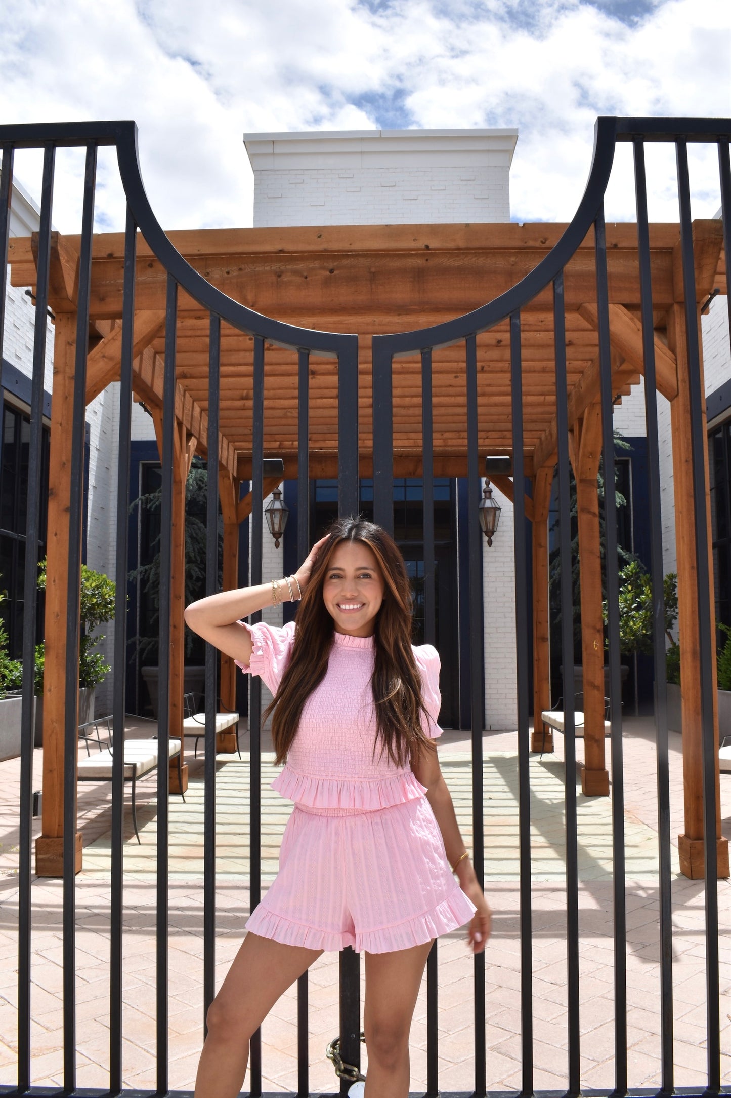 Short Puff Sleeve Top with Shorts