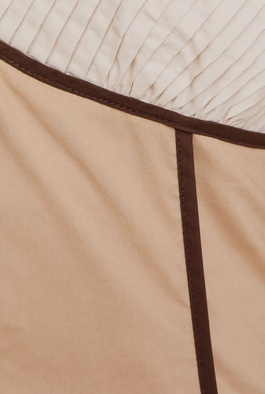 Taupe Pleated Midi Dress