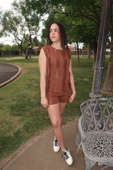 Chocolate Frayed Set