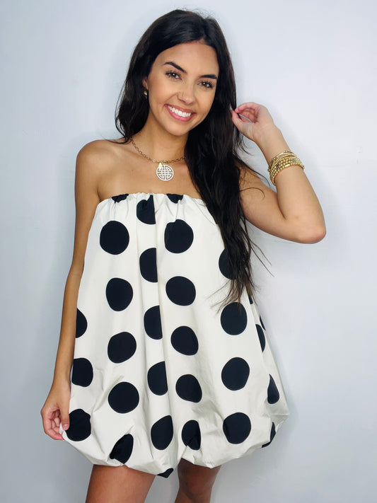 Polka Dot Mini Dress