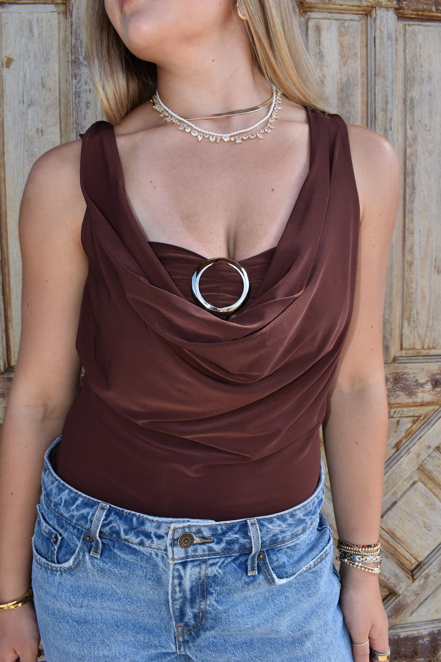 Brown O-Ring Top