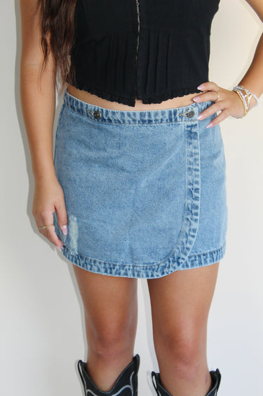 Wrap Mini Skirt