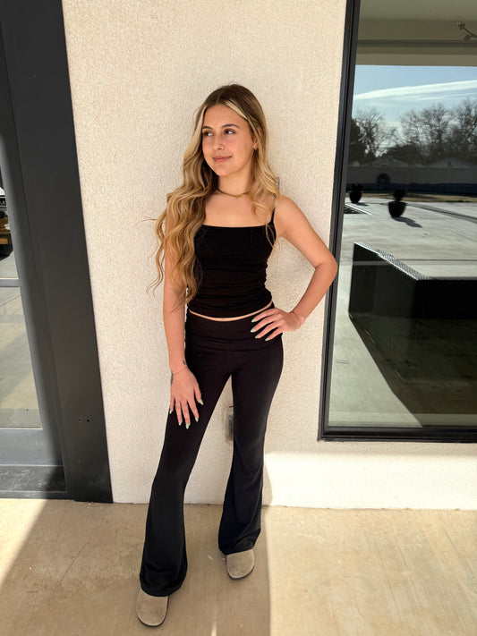 Soft Knit Flare Pants