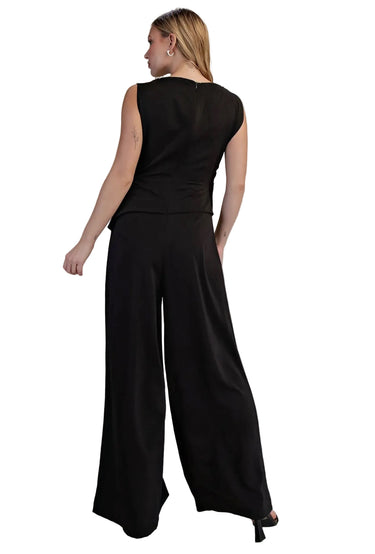Bateau Sleeveless Jumpsuit