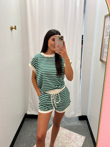 Striped Terry Set