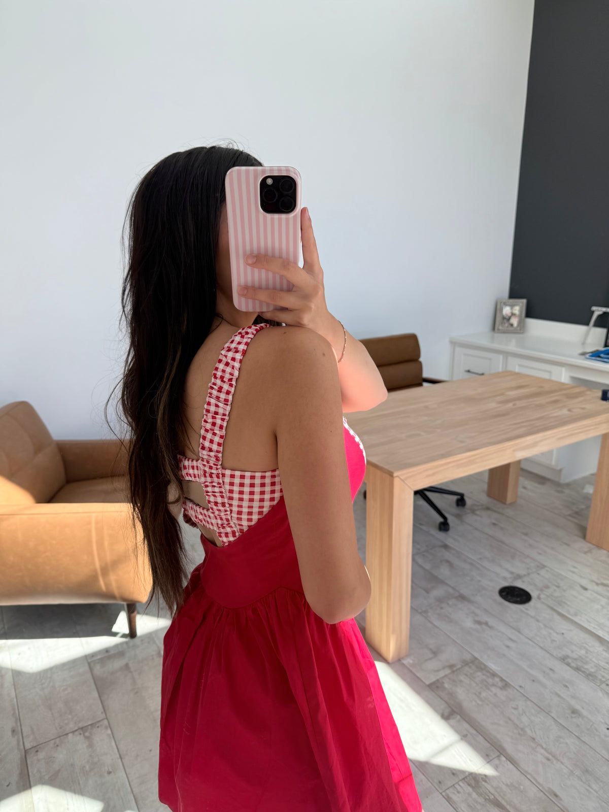 Red Gingham Dress