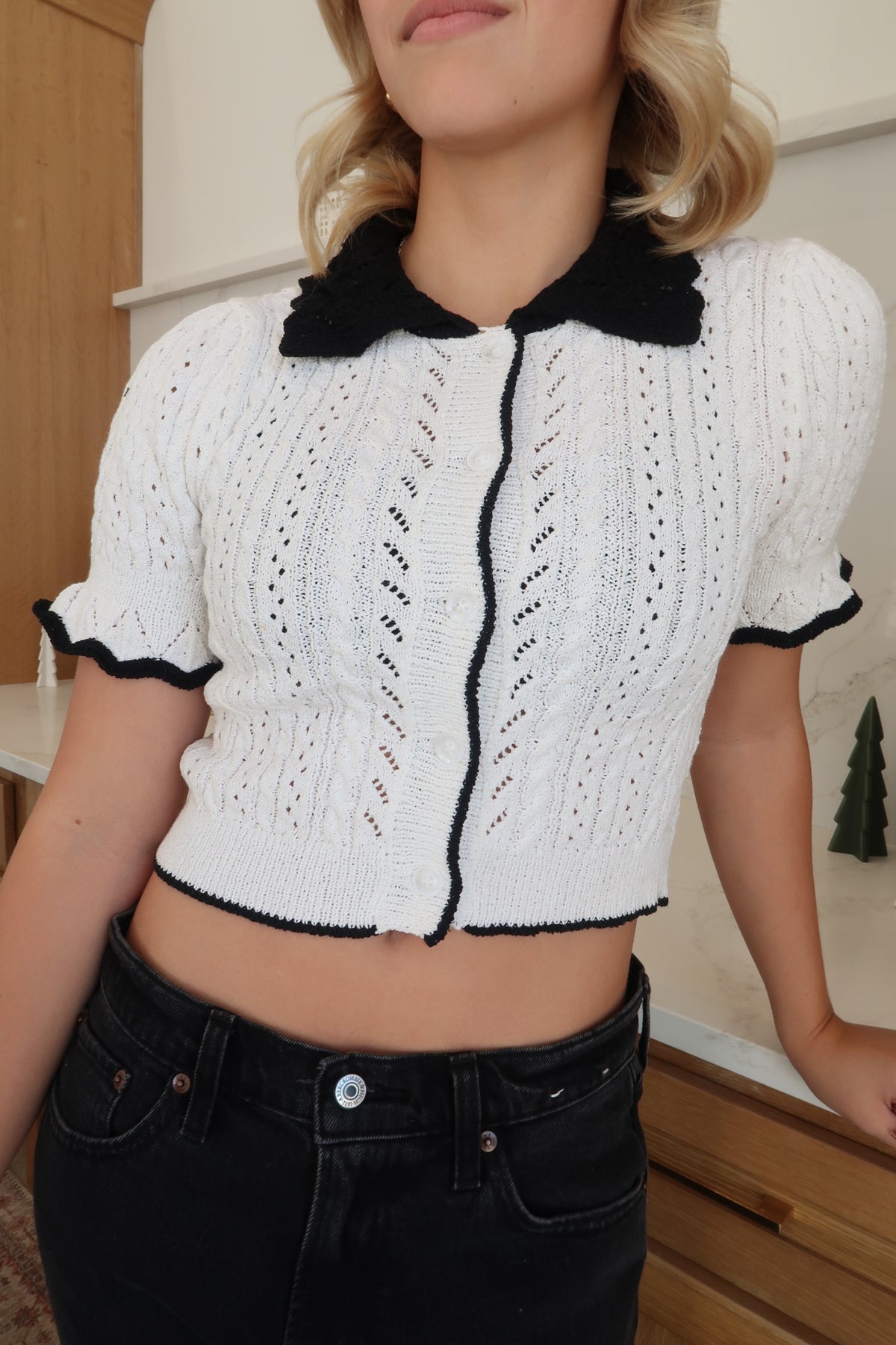 Crochet Short Sleeve Top