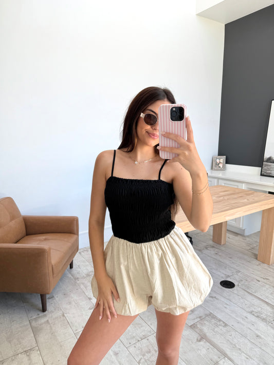 Bubble Hem Romper