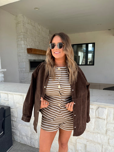 Stripe Button Down Top